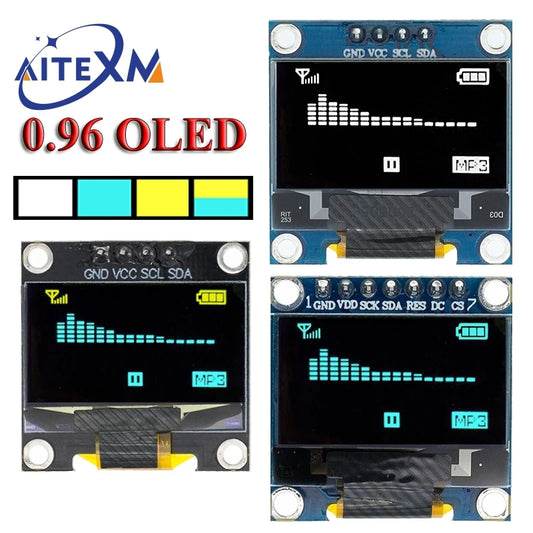 0.96 inch IIC Serial White OLED Display Module 128X64 I2C SSD1306 12864 LCD Screen Board GND VCC SCL SDA 0.96" for arduino oled