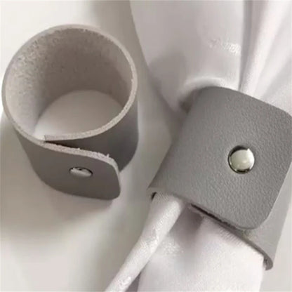 Leather Napkin Ring Rope Hotel Tabletop Napkin Ring For Home Dinning Room Hotel Party Dinner Christmas Table Decoration