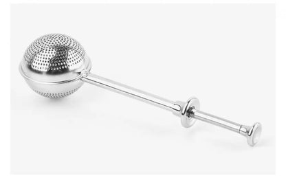 Stainless Steel Tea Infuser Sphere Mesh Tea Strainer Coffee Spice Filter Diffuser Handle Tea Ball Tea Spoon Infuser Filter