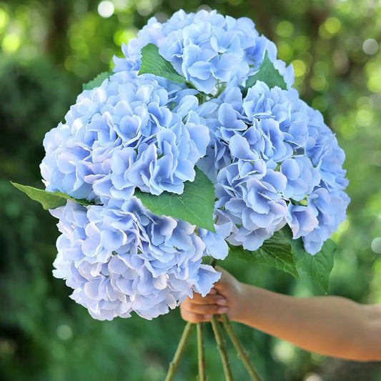 Artificial Flowers Cheap Silk Hydrangea Bride Bouquet  Wedding New Year Decoration Home Accessories for Vase Plants Arrangement