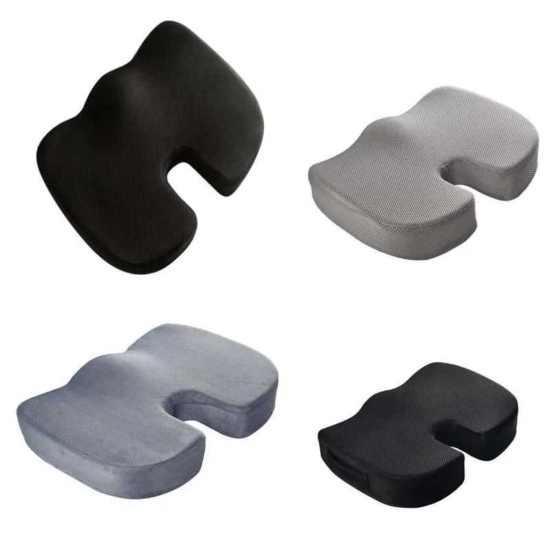 Coccyx Pillow Memory Foam Travel Seat Cushion for Tailbone Pain Back Support for Office Chair Car  Airplane