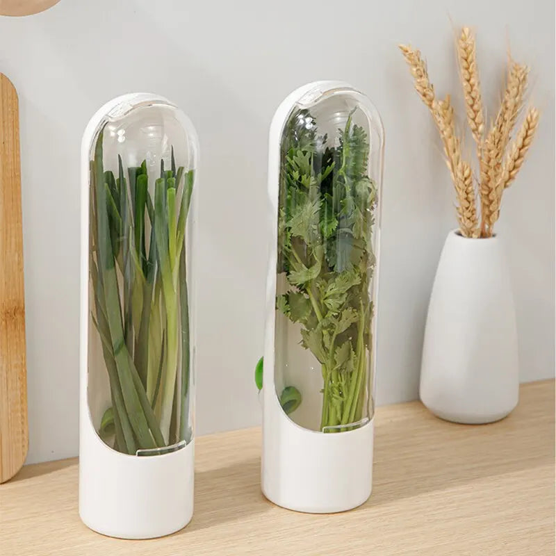 1 Pc Vegetable Preserving Bottle Herbal Preserving Herb Storage Bottle Home Kitchen Gadget Fresh For Storing Kitchen Supplies