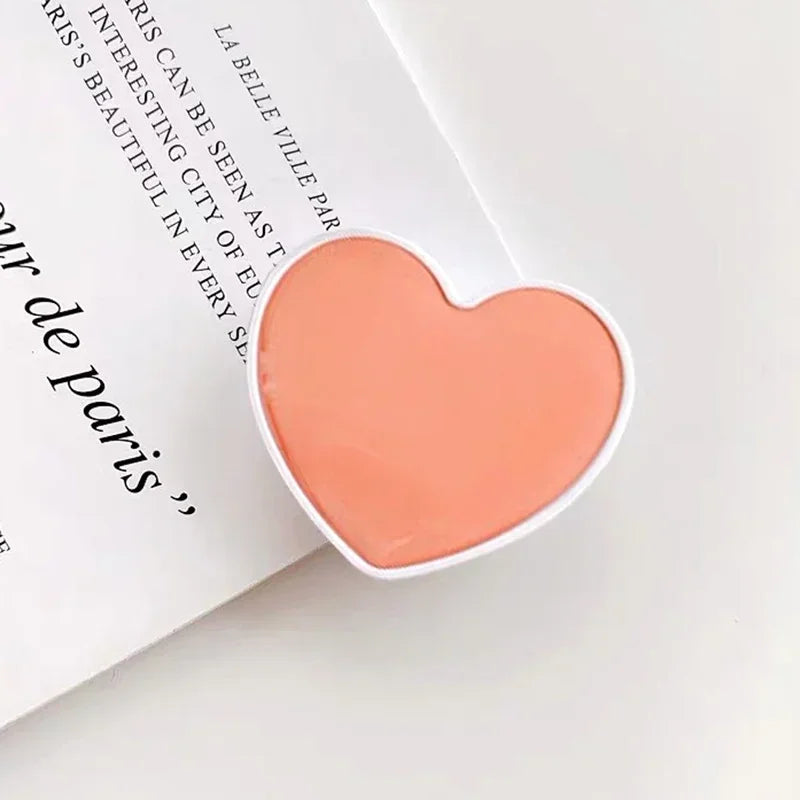 2024 Heart Shaped Phone Socket Holder Finger Grip Bracket Support Telephone for IPhone 15 14 13 Samsung Pocket Socket Stand