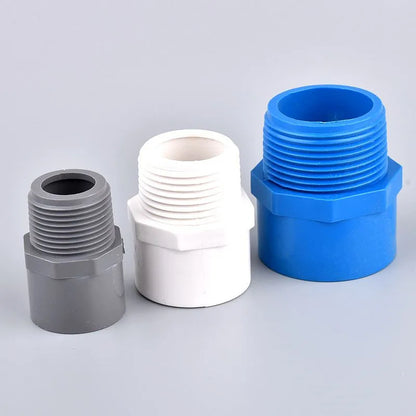 1/2" ~2.5" Male/Female Thread to Inner Diameter 20~75mm PVC  Water Connector Aquarium Fish Tank Irrigation Water Pipe Fitting