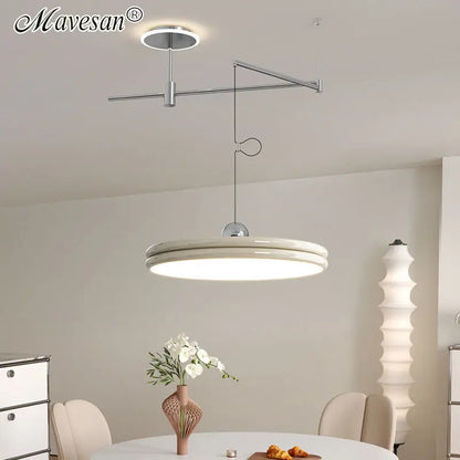 Scalable Restaurant Dining Table Pendant Light Nordic Modern Personalized Bauhaus Rocker Design Hanging Lamp Study Light Fixture