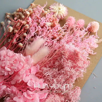 1 Bag Artificial Plants Dried Real Flowers Preserved Materials Epoxy Resin Candles DIY Floral Materials Hydrangea Set Flowers