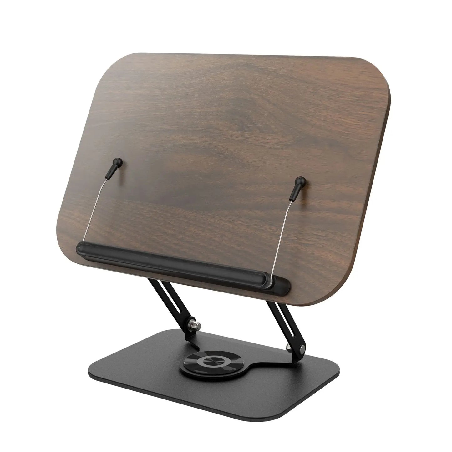 Read Books Holder Multi functional Foldable and Adjustable Aluminum Alloy Reading Stand Laptop Stand Walnut Laptop Stand