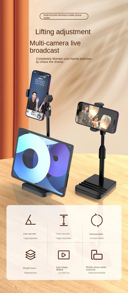 3C Founder Tablet Stand Live Streaming Telescopic Multi Position Mobile Phone Stand Online Course Lifting Desktop Stand Hot 2024