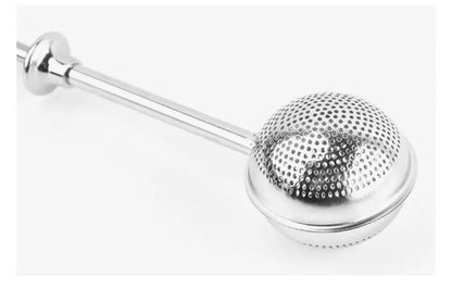 Stainless Steel Tea Infuser Sphere Mesh Tea Strainer Coffee Spice Filter Diffuser Handle Tea Ball Tea Spoon Infuser Filter