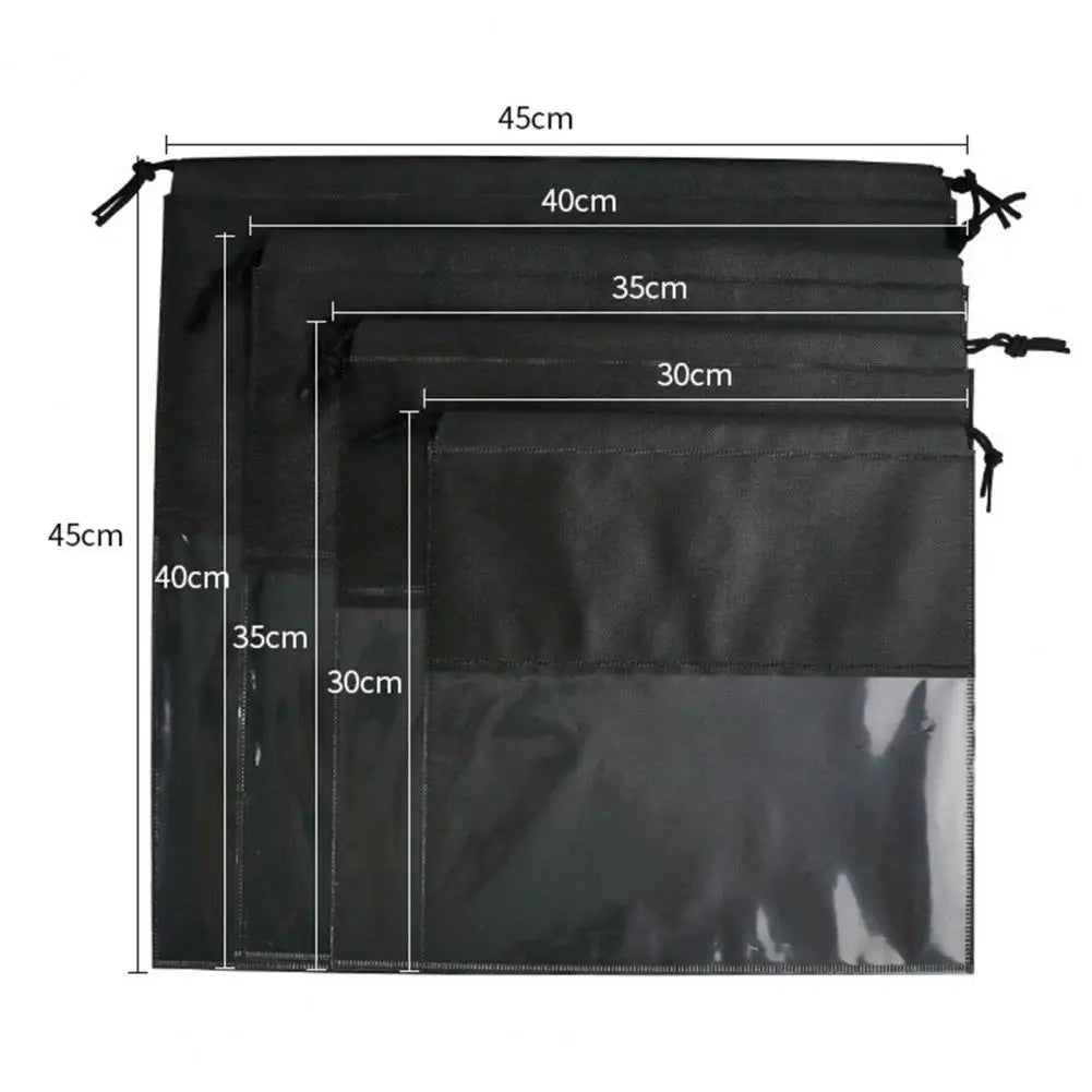 Handbag Storage Pouch Practical Moistureproof Storage Bag Dustproof Drawstring Non Woven Fabric Clothes Storage Bag For Home