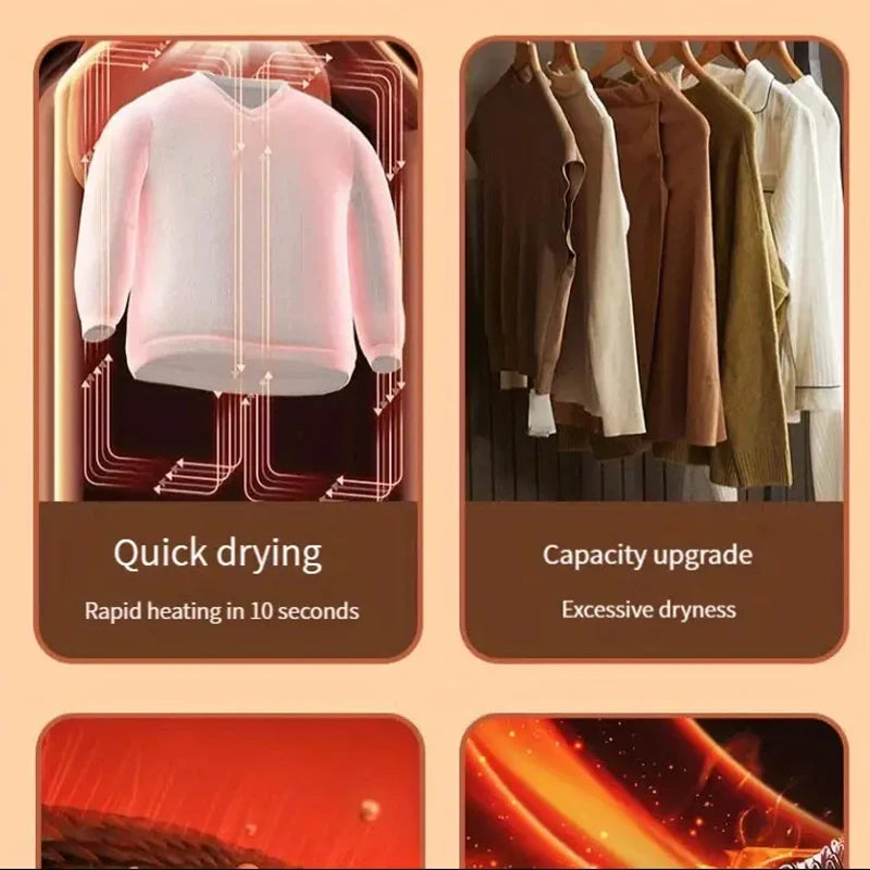 Household Quick Drying Clothes Dryer Small Drying Clothes Dryer Warm Is Dehumidified, Dry Shoes Warm Shoes, Wardrobe Folding