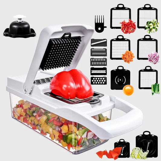 Kitchen Dicing Fruit Vegetable Cutter Grater Chopping Onion Dicing Tool Garlic Press Cooking Cutting  Kitchen Gadgets