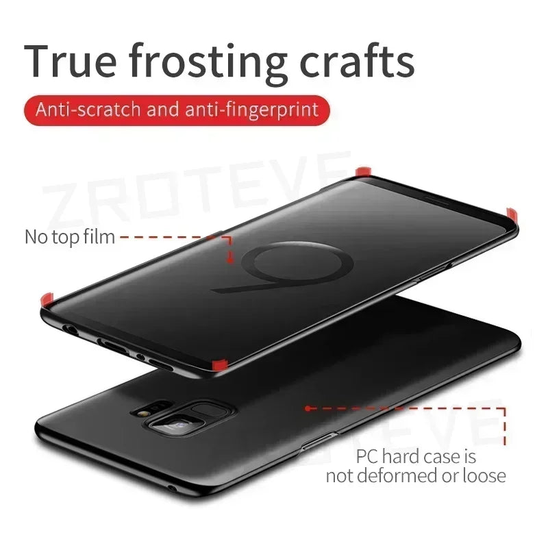 For Samsung S9 Case ZROTEVE Ultra Slim Hard PC Matte Back Cover For Samsung Galaxy S9 S8 Plus S9Plus S8Plus S 9 8 Phone Cases