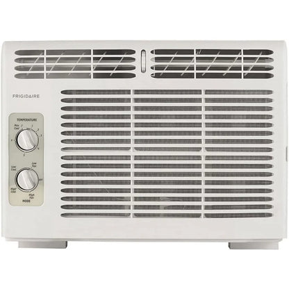 Window-Mounted Room Air Conditioner, 5,000 BTU with Temperature Control and Easy-to-Clean Washable Filter, in White