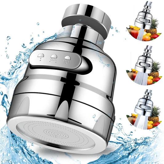 360 Degree Swivel Kitchen Faucet Aerator Adjustable 3 Modes Sprayer Filter Diffuser Water Saving Nozzle Bath Faucet Connector