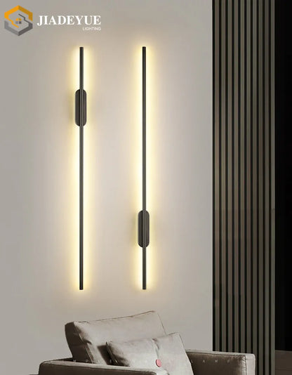 Modern led long wall lamp Nordic minimalist living room sofa TV bedroom bedside lamp indoor wall lamp