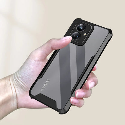 For Realme 10 Pro Plus Case Clear Acrylic Shockproof Phone Cover Realme10Pro 10ProPlus Realmy 10Pro 5G Camera Bumper Slim Coque