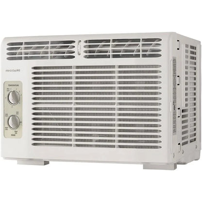 Window-Mounted Room Air Conditioner, 5,000 BTU with Temperature Control and Easy-to-Clean Washable Filter, in White