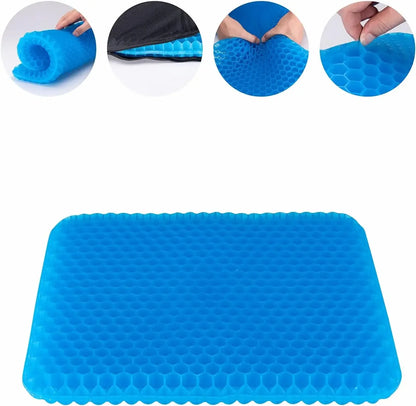 Cushion TPE Gel Cushion Honeycomb Egg Cushion Double Layer Square Chair Breathable Chair Cushion Ice Pad Car Seat Cushion