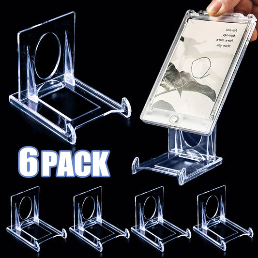 6/1pcs Adjustable Acrylic Display Stand Mini Picture Plate Photo Frames Decorative Holder Support Rack Clear Easels Home Decor