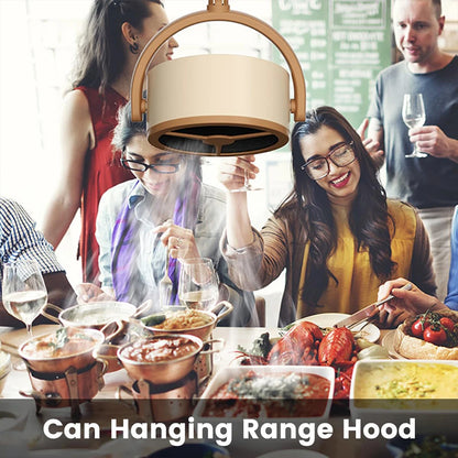 Portable Desktop Range Hoods Small Cooker Hood Mini Range Hood for Indoor BBQ Hot Pot Cooker With Ffilter Sponge