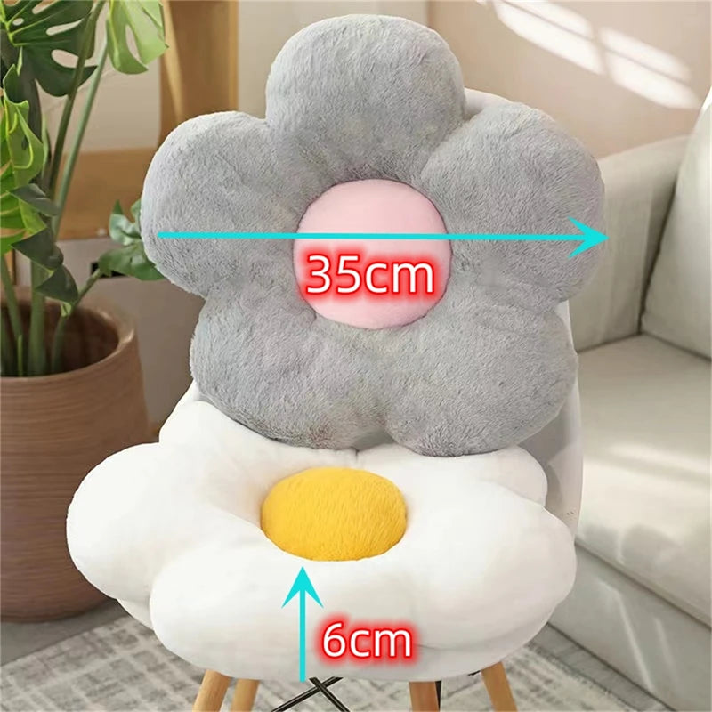 Flower Plush Throw Pillow Soft Plant Chair Cushion Living Bedroom Home Decorative Pillows Sofa Cushions Birthday Gifts