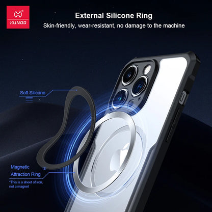 Magnetic Case For iPhone 14 13 12 15 Pro Max 15 Plus Xundd Airbag Shockproof Back Shell For Magnet iPhone 15 Protective Case