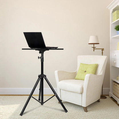 1.2M Portable Laptop Stand Floor Folding Computer Desk Adjustable Height Stable Tripod Household Office Outdoor Supplies