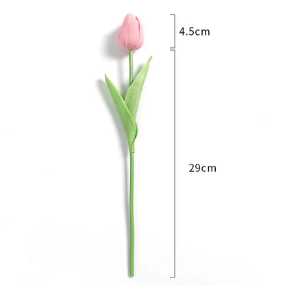 5/10Pcs Artificial Flowers Tulip Bouquet PE Fake Flowers Wedding Garden Decoration Outdoor Home Garden Bouquet Vase Decor Plants