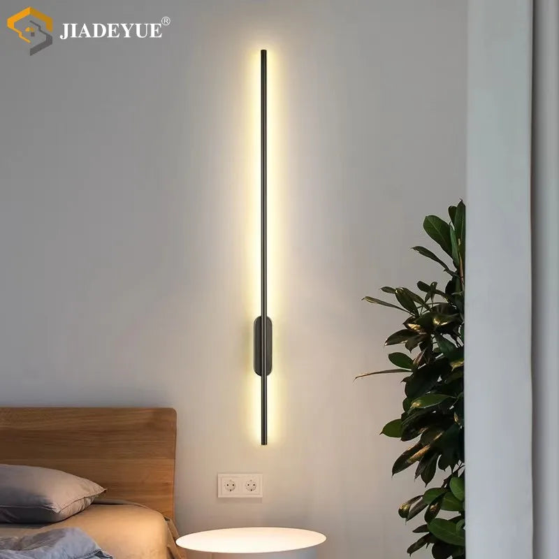 Modern led long wall lamp Nordic minimalist living room sofa TV bedroom bedside lamp indoor wall lamp