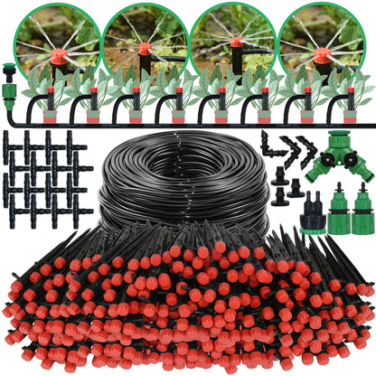 KESLA Garden Drip Irrigation 1/4'' 13cm Sprinkler Automatic Watering System Kit for Bonsai Pot Plant Flower Vegetable Greenhouse