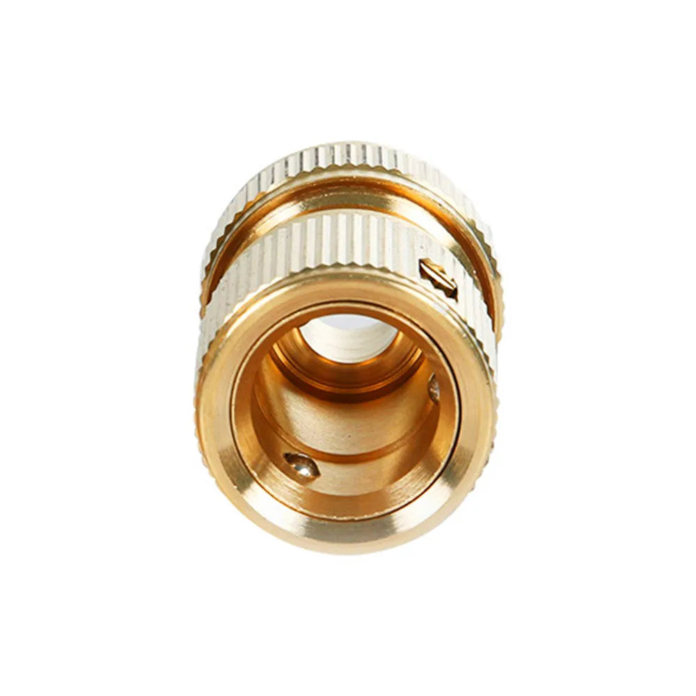 1pc Aluminum Alloy 1/2" Quick Connector For 16mm Hose Garden Irrigation Watering Quick Couplin Water Gun Faucet Adapter