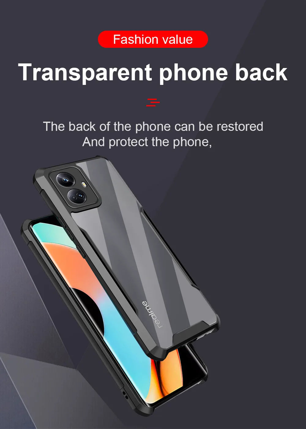 For Realme 10 Pro Plus Case Clear Acrylic Shockproof Phone Cover Realme10Pro 10ProPlus Realmy 10Pro 5G Camera Bumper Slim Coque