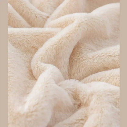 Warm Winter Luxury Imitation Fur Plush Blanket Super Soft Blankets Bed Sofa Cover Fluffy Throw Blanket Bedroom Couch Pillowcase