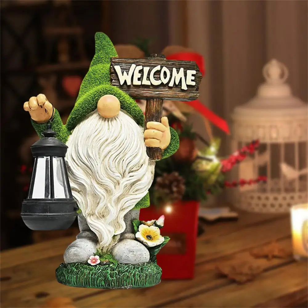 1 Pc Garden Gnomes Magical Christmas Sticker Creative Christmas Craft Gnomes Statues Outdoor Decoration Figurines