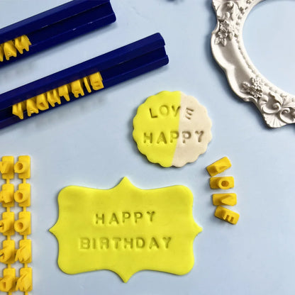 1 Set Letter Number Cookie Mold Alphabet Press Stamp DIY Printing Embossing Mold Biscuits Cutter Cake Baking Tool Accessories