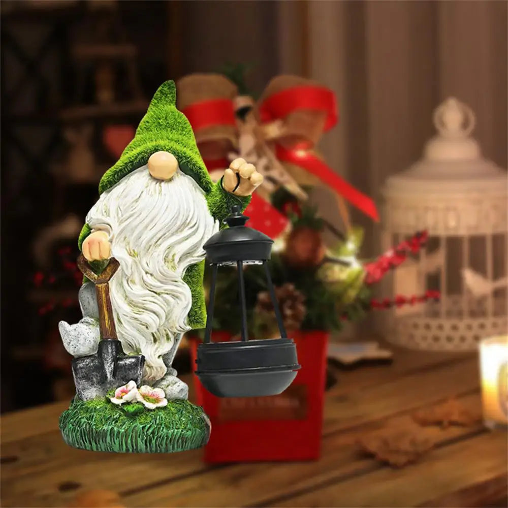 1 Pc Garden Gnomes Magical Christmas Sticker Creative Christmas Craft Gnomes Statues Outdoor Decoration Figurines