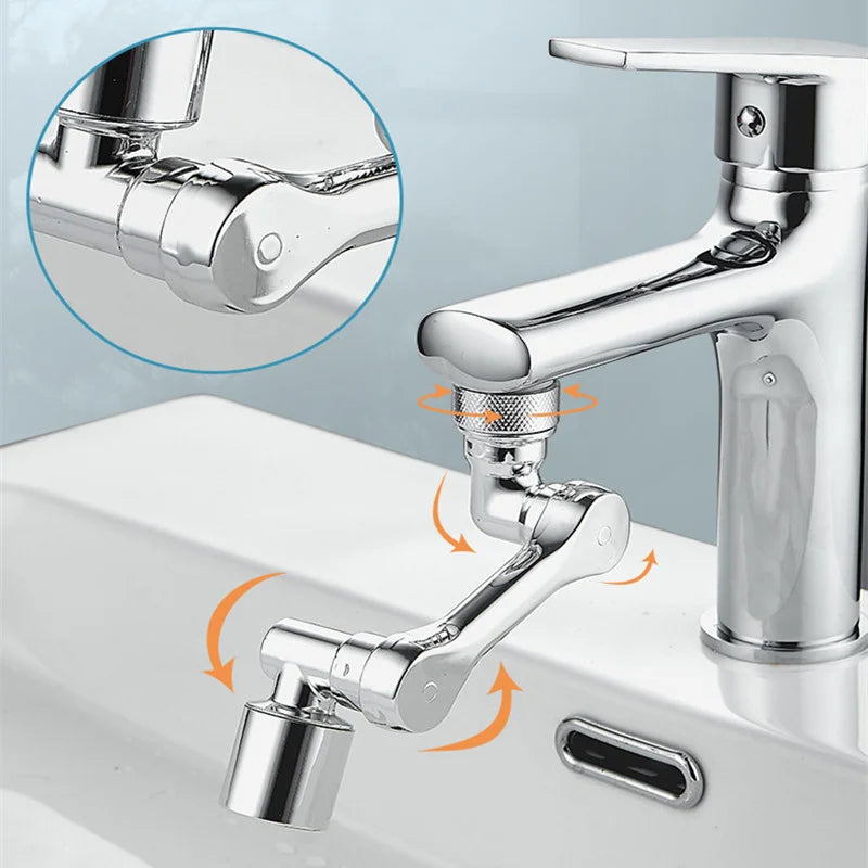 99% Universal 1080° Rotatable Extender Faucet Aerator Robotic Arm Plastic Splash for Kitchen Washbasin Faucets Bubbler Nozzle