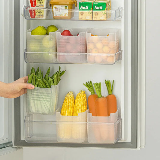 Refrigerator Storage Boxs Food Fresh Storage Box Fridge Side Door Fruit Vegetable Spice Food Case Container Kitchen Organizer