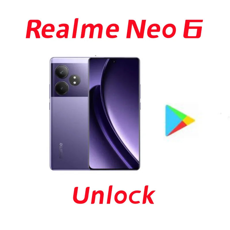 New Realme GT Neo 6 Region Snapdragon 8S Gen 3 120W Supervooc 50MP IMX882 6.78Inch 120Hz NFC OTA