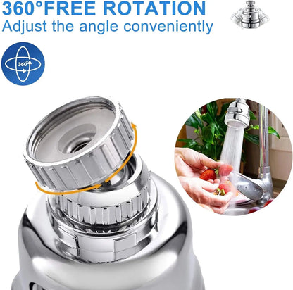 360 Degree Swivel Kitchen Faucet Aerator Adjustable 3 Modes Sprayer Filter Diffuser Water Saving Nozzle Bath Faucet Connector