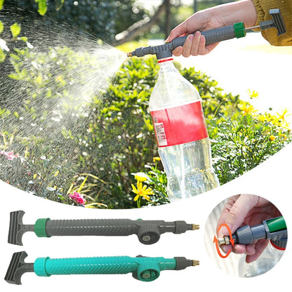 3-Styles High Pressure Air Pump Manual Sprayer Adjustable Drink Bottle Spray Head Nozzle Garden Watering Tool Sprayer Hand Tools