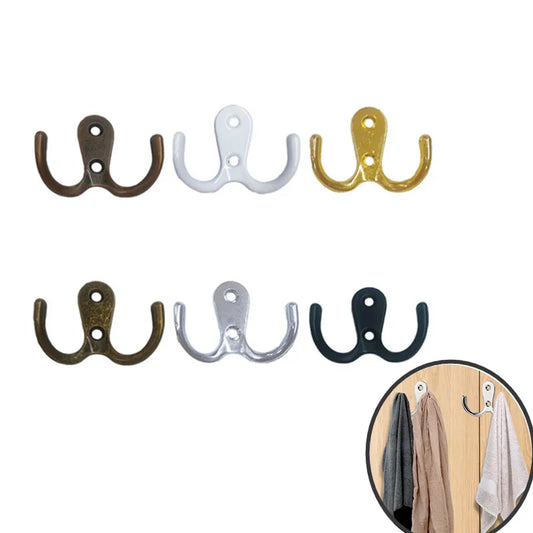 Clothes Hanger Hook Wall mounted Metal Coat Rack Towel Hooks Key Holder Clothes Rack Furniture Hook Bathroom Accessories