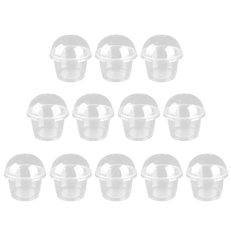 Cups Dessert Plastic Bowls Cup Ice Bowl Containers Cream Disposable Lids Fruit Clear Food Pudding With Lid Salad