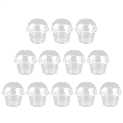 Cups Dessert Plastic Bowls Cup Ice Bowl Containers Cream Disposable Lids Fruit Clear Food Pudding With Lid Salad