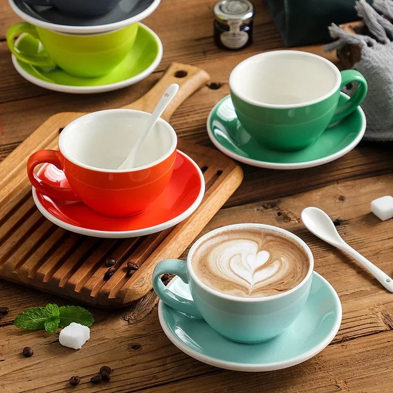 American 300ml Ceramic Coffee Cup Set Afternoon Tea Cups Ceramic Cups Coffee Utensils Ceramic Mugs Breakfast Milk Mug