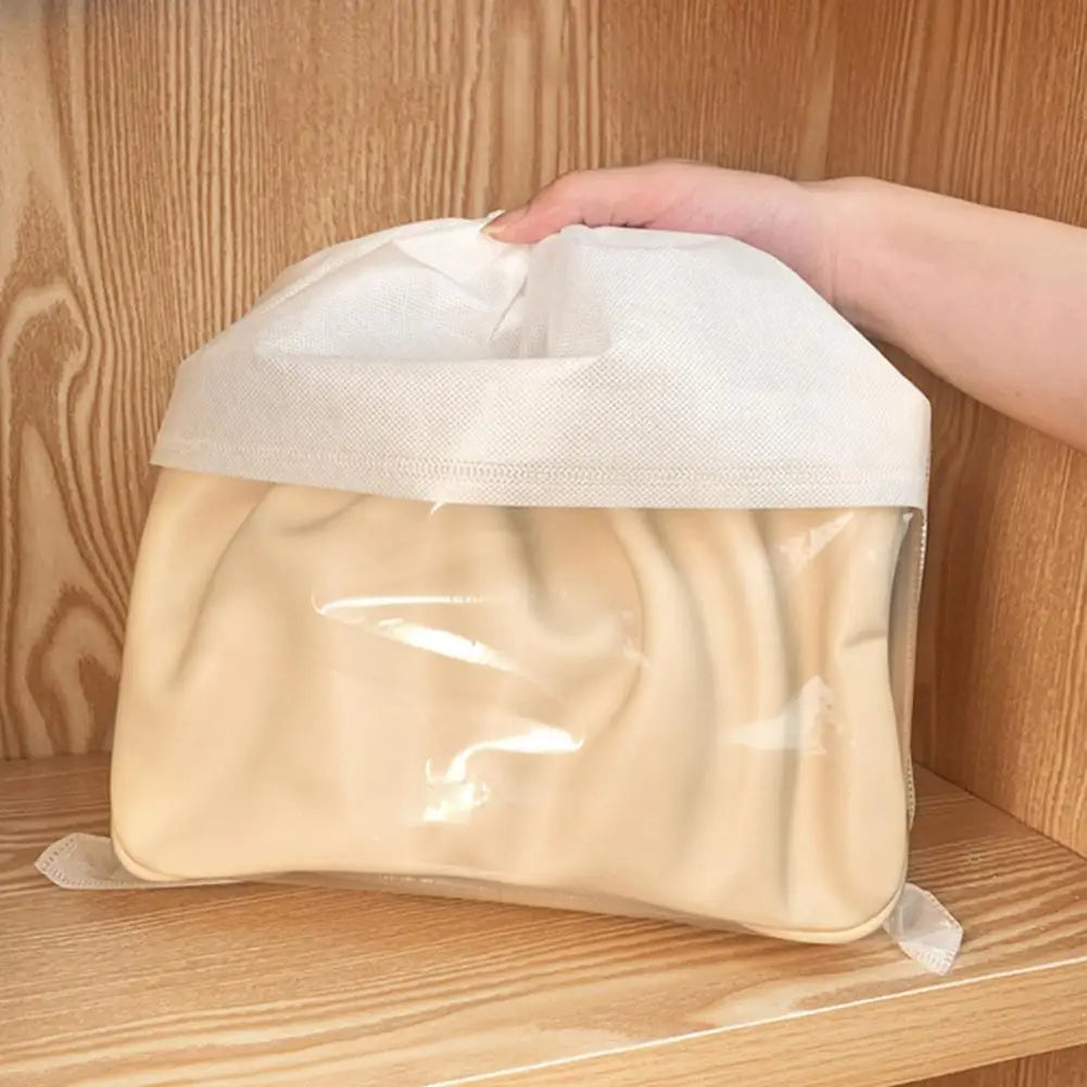 Handbag Storage Pouch Practical Moistureproof Storage Bag Dustproof Drawstring Non Woven Fabric Clothes Storage Bag For Home