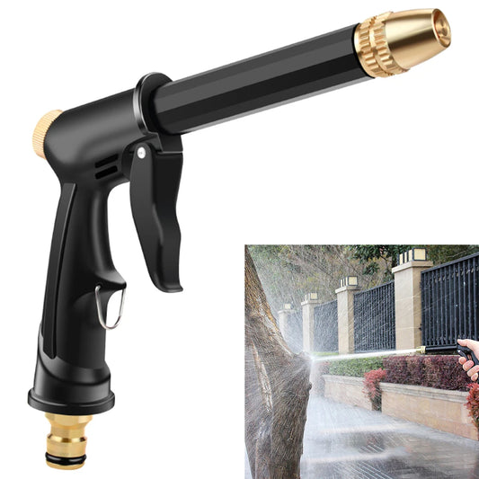 High Pressure Gun Adjustable Nozzle Garden Hose Connector Rotatable Lawn Car Washing Sprayer Flower watering Tool