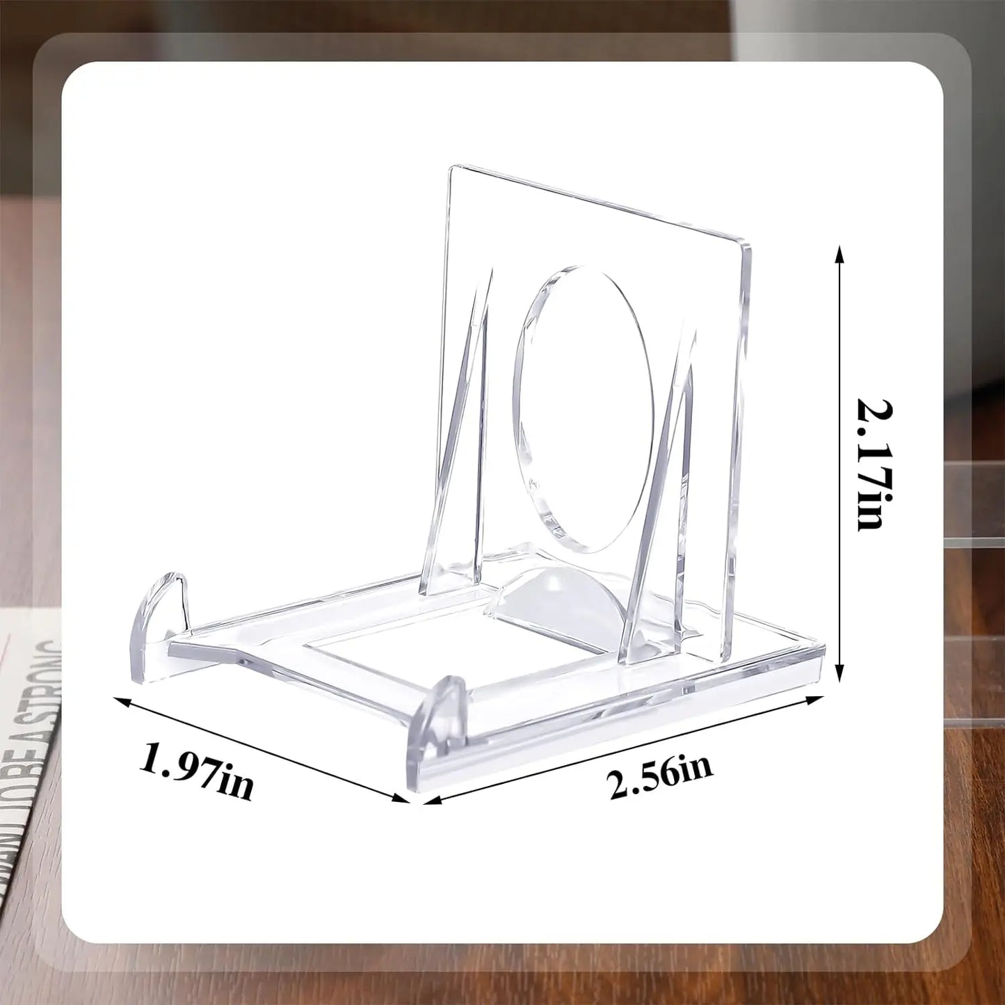 6/1pcs Adjustable Acrylic Display Stand Mini Picture Plate Photo Frames Decorative Holder Support Rack Clear Easels Home Decor