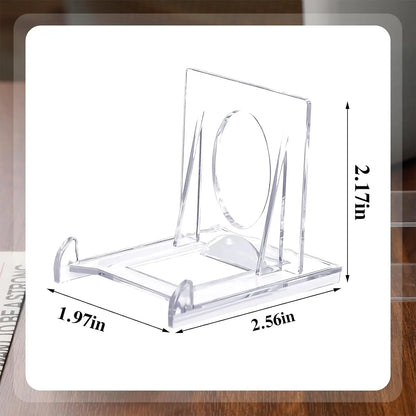 6/1pcs Adjustable Acrylic Display Stand Mini Picture Plate Photo Frames Decorative Holder Support Rack Clear Easels Home Decor